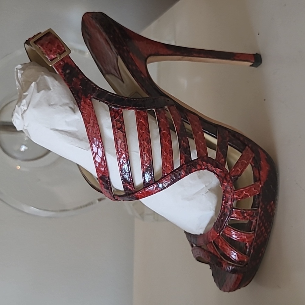 JIMMY CHOO Python Sandals